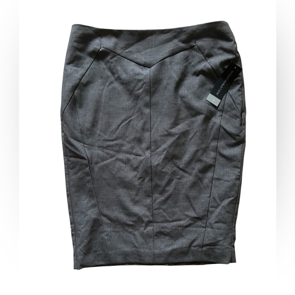 Worthington Women’s Dark Grey Pencil Skirt | Size 4